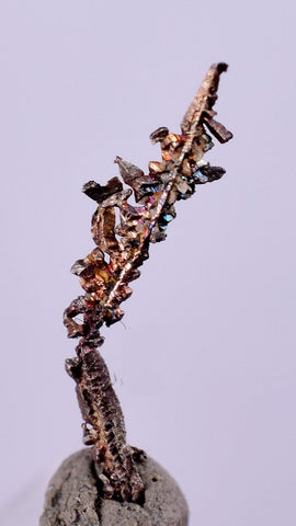 1.2cms NATIVE SILVER WIRES  Peru Mineral Specimen H355