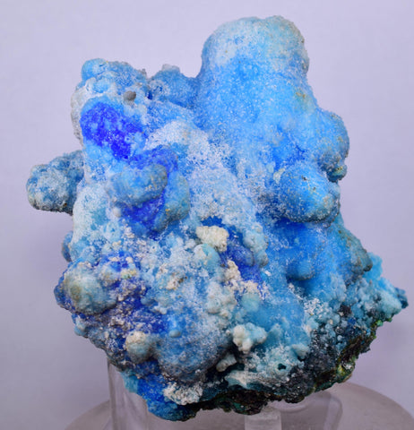 8.5cms CHALCANTHITE ROMERITE ALUNOGEN Botryoidal Crystals Copiatite Coquimbite ? New Find Peru Translucent Rare Stable For Display F443