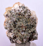 4.2cms PREHNITE  EPIDOTE CRYSTALS Tourmaline Zoisite Peru Mineral Specime UE194