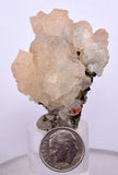 4.8cms PREHNITE  EPIDOTE CRYSTALS Tourmaline Zoisite Peru Mineral Specime UE195