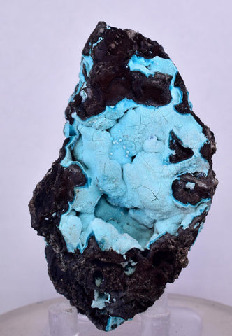 7cms CHRYSOCOLLA GRAPE BOTRYOIDAL Premium Peru Spheres Crystals Blue Color Cluster Stalactite C29