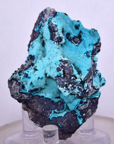5.8cms CHRYSOCOLLA GRAPE BOTRYOIDAL Premium Peru Spheres Crystals Blue Color Cluster Stalactite C31