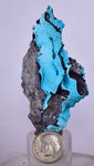 7.1cms CHRYSOCOLLA GRAPE BOTRYOIDAL Premium Peru Spheres Crystals Blue Color Cluster Stalactite C32