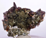 4cms AXINITE QUARTZ CRYSTALS Epidote Cluster Prehnite Peru Mineral Specimen Collectors A610