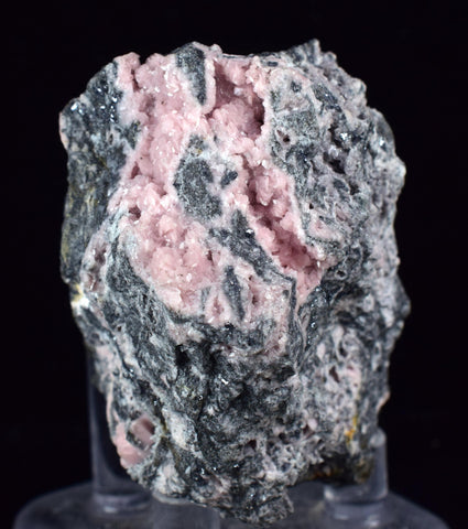 4.5cms RHODOCHROSITE ROSETTE QUARTZ Peru Crystals Collector Mineral Specimen R749