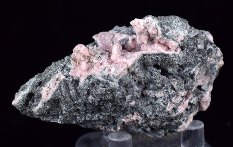 5.9cms RHODOCHROSITE ROSETTE QUARTZ Peru Crystals Collector Mineral Specimen R753