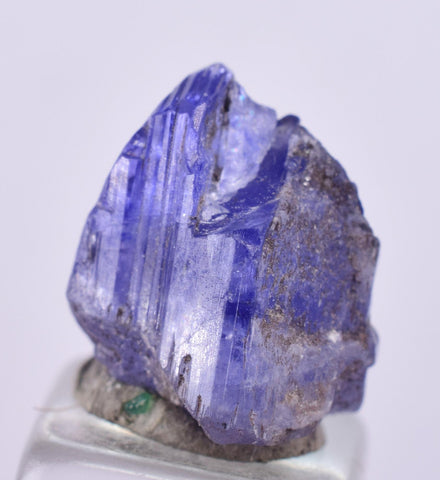 6carats GEM TANZANITE CRYSTAL Zoisite High Yield Gemstone  Merelani Hills Tanzania Unheated Terminated Mineral Specimen T454