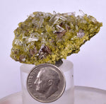 4.5cms AXINITE QUARTZ CRYSTALS Cluster Prehnite Peru Mineral Specimen Collectors A591