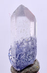 1.5Carats BLUE DUMORTIERITE in QUARTZ  Gem Polished Acicular Pendant Cabochon Mineral Specimen U591