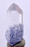 1.5Carats BLUE DUMORTIERITE in QUARTZ  Gem Polished Acicular Pendant Cabochon Mineral Specimen U591