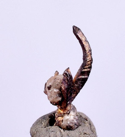 0.6cms NATIVE SILVER WIRES  Peru Mineral Specimen H373