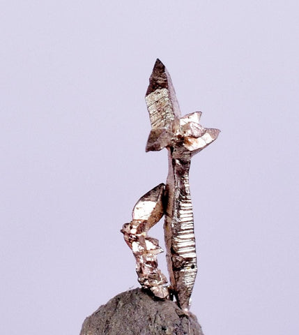 0.6cms NATIVE SILVER WIRES  Peru Mineral Specimen H377