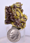 3.1cms AXINITE QUARTZ CRYSTALS Cluster Prehnite Peru Mineral Specimen Collectors A595.
.
