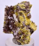 3.1cms AXINITE QUARTZ CRYSTALS Cluster Prehnite Peru Mineral Specimen Collectors A595.
.