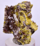 3.1cms AXINITE QUARTZ CRYSTALS Cluster Prehnite Peru Mineral Specimen Collectors A595.
.
