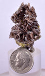 3.5cms AXINITE CRYSTALS Cluster Prehnite Peru Mineral Specimen Collectors A596