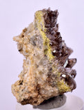 4cms AXINITE CRYSTALS Cluster Prehnite Peru Mineral Specimen Collectors A598