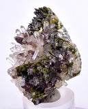 4.5cms AXINITE QUARTZ CRYSTALS Epidote Cluster Prehnite Peru Mineral Specimen Collectors A616