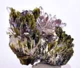 4.5cms AXINITE QUARTZ CRYSTALS Epidote Cluster Prehnite Peru Mineral Specimen Collectors A616