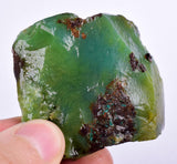 71gr GEM SILICA CHRYSOCOLLA Emeraldine Lily Mine Peru Scenic Quartz Malachite Chalcedony Emerald Jade Color S125
