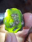 21grs GEM SILICA CHRYSOCOLLA Emeraldine Lily Mine Peru Scenic Quartz Malachite Chalcedony Emerald Jade Color S126