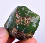 21grs GEM SILICA CHRYSOCOLLA Emeraldine Lily Mine Peru Scenic Quartz Malachite Chalcedony Emerald Jade Color S126
