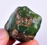 21grs GEM SILICA CHRYSOCOLLA Emeraldine Lily Mine Peru Scenic Quartz Malachite Chalcedony Emerald Jade Color S126