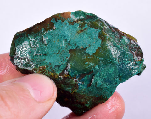 47grs GEM SILICA CHRYSOCOLLA Emeraldine Lily Mine Peru Scenic Quartz Malachite Chalcedony Emerald Jade Color S127