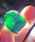 4.9grs GEM SILICA CHRYSOCOLLA Emeraldine Lily Mine Peru Scenic Quartz Malachite Chalcedony Emerald Jade Color S132