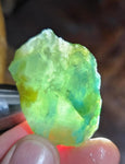 14grs GEM SILICA CHRYSOCOLLA Emeraldine Lily Mine Peru Scenic Quartz Malachite Chalcedony Emerald Jade Color S133