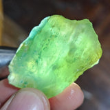 14grs GEM SILICA CHRYSOCOLLA Emeraldine Lily Mine Peru Scenic Quartz Malachite Chalcedony Emerald Jade Color S133