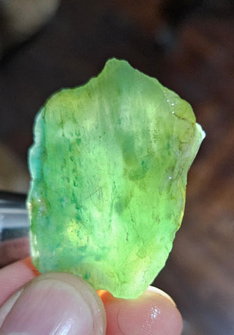 14grs GEM SILICA CHRYSOCOLLA Emeraldine Lily Mine Peru Scenic Quartz Malachite Chalcedony Emerald Jade Color S133