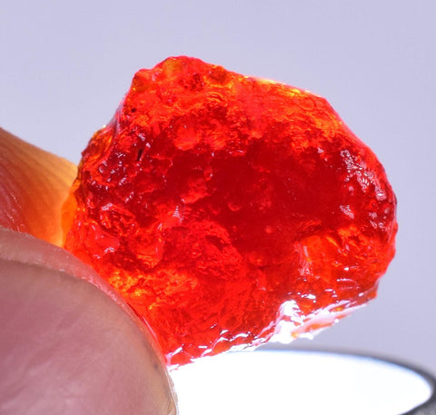 3.5cts OPAL MEXICAN ROUGH Red Cherry Yellow Facet Grade Jewelry  O788
