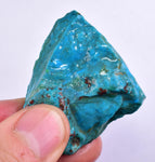 32grs BLUE OPAL ROUGH Peru Scenic Quality Jewelry Collector O792