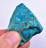 32grs BLUE OPAL ROUGH Peru Scenic Quality Jewelry Collector O792
