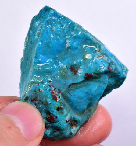 32grs BLUE OPAL ROUGH Peru Scenic Quality Jewelry Collector O792