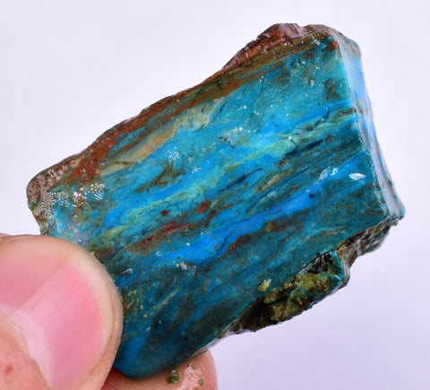 20grs BLUE OPAL ROUGH Peru Scenic Quality Jewelry Collector O793