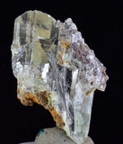 3.3cms SELENITE CRYSTALS CHRYSOCOLLA Lily Mine Peru Gypsum Mineral Specimen T459