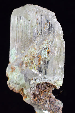 4.8cms SELENITE CRYSTALS CHRYSOCOLLA Lily Mine Peru Gypsum Mineral Specimen T461