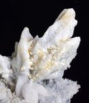 16cms QUARTZ CALCITE PYRITE Peru Crystals Old Stock Collector  Mineral Specimen Q386