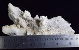 16cms QUARTZ CALCITE PYRITE Peru Crystals Old Stock Collector  Mineral Specimen Q386