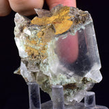 7.1cms SELENITE CRYSTALS CHRYSOCOLLA Lily Mine Peru Gypsum Mineral Specimen T463