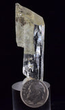 5.3cms SELENITE CRYSTALS CHRYSOCOLLA Lily Mine Peru Gypsum Mineral Specimen T465