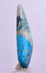 58carats BLUE CHRYSOCOLLA QUARTZ Malachite Peru Scenic Cabochon Pendant B100