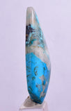 58carats BLUE CHRYSOCOLLA QUARTZ Malachite Peru Scenic Cabochon Pendant B100