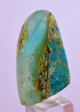 29.5carats BLUE OPAL TUMBLED Pendant Wire Wrap Caribean Turquoise Color Peru B102