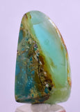 29.5carats BLUE OPAL TUMBLED Pendant Wire Wrap Caribean Turquoise Color Peru B102