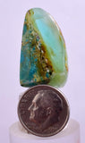 29.5carats BLUE OPAL TUMBLED Pendant Wire Wrap Caribean Turquoise Color Peru B102