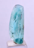 5.5carats BLUE OPAL CABOCHON Pendant Wire Wrap Caribean Turquoise Color Peru B104