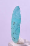 4carats BLUE OPAL CABOCHON Pendant Wire Wrap Caribean Turquoise Color Peru B105